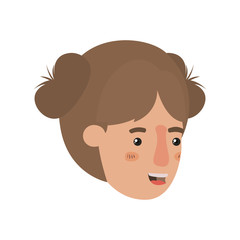 head of woman avatar character