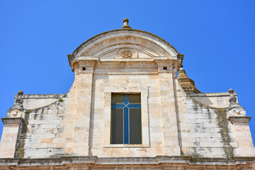 Fototapeta na wymiar Italy, Casamassima, Church of Purgatory, view and details.