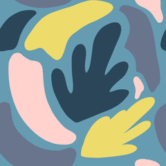 Abstract brushstroke seamless background, colorful patter.