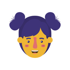 head of woman avatar character