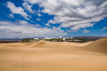 Fototapeta na wymiar Dune di Maspalomas, Spagna Gran Canaria