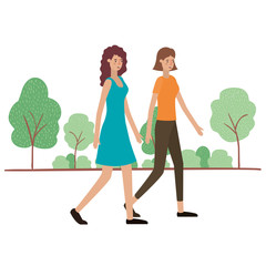 young women avatar character