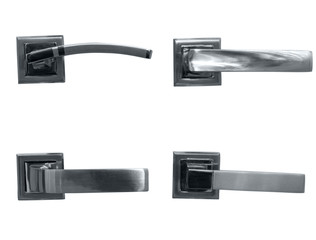 Door handle knob on isolated white background