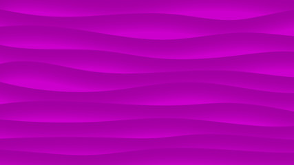 Abstract background of wavy lines with shadows in purple colors