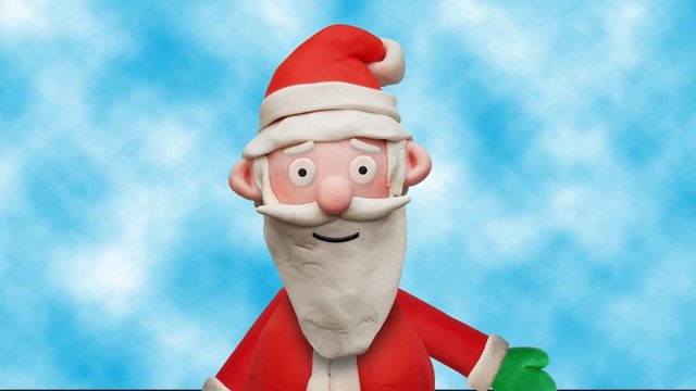 Sprechender Weihnachtsmann aus Knete – Animation