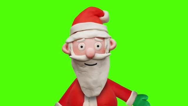 Sprechender Weihnachtsmann aus Knete – Animation mit Greenscreen