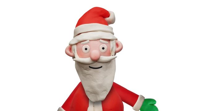 Sprechender Weihnachtsmann aus Knete – Animation