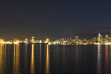 Fototapeta na wymiar city skyline in the night