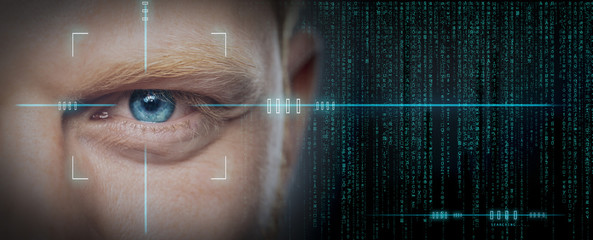 high tech biometric retina scan
