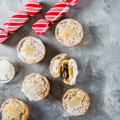 Mince pies, traditional christmas food