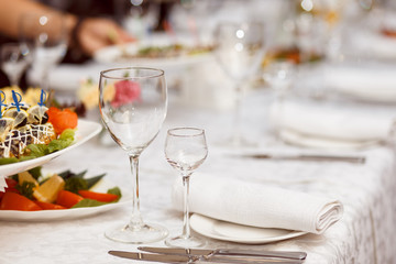 Served for a banquet table