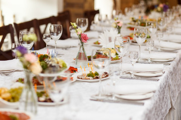 Served for a banquet table