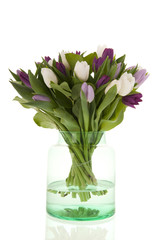 Bouquet colorful tulips