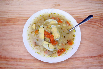 White borscht soup