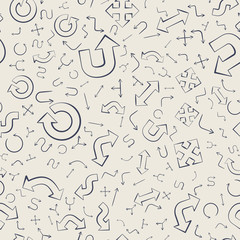 seamless random background of arrows
