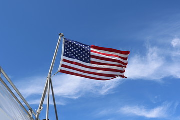 American Flag in the Sky