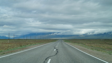 Fototapeta premium Дорога Кош-Агач - Ташанта