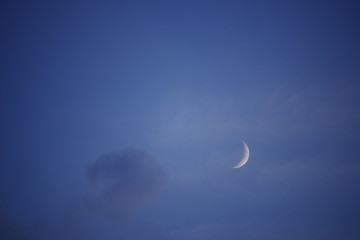 Obraz na płótnie Canvas moon and cloud for background