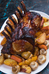 Roasted rack of pork