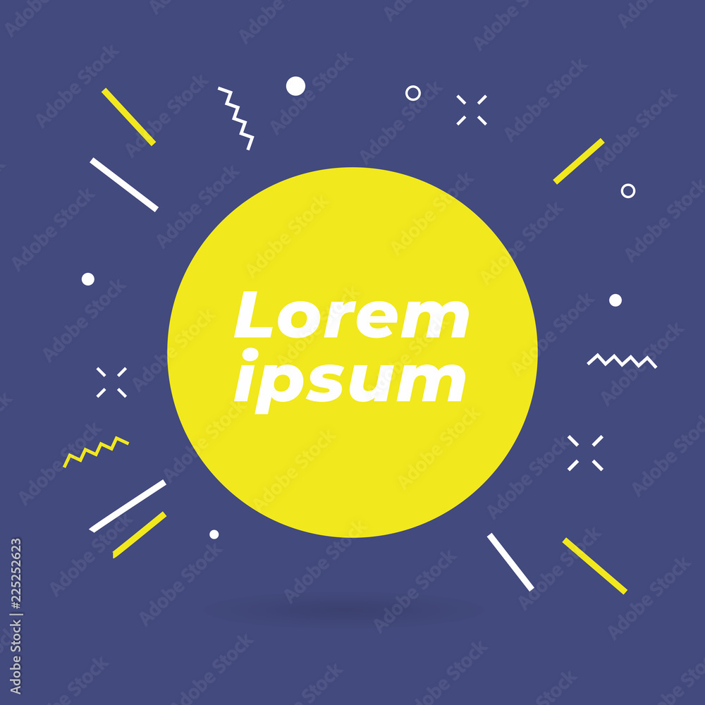 Poster modern circle abstract background design.