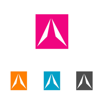 arrow abstract logo vector