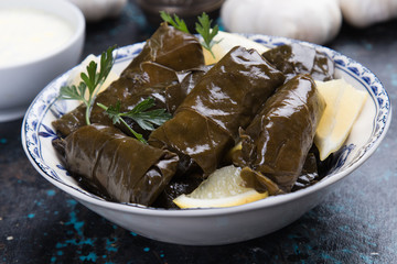 Stuffed grape leaves