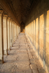 Fototapeta na wymiar Pillars of Angkor Wat