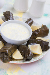 Stuffed grape leaves