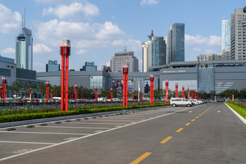 Obraz premium Urban parking lots..