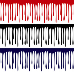 Paint dripping. Dripping liquid. Paint flows. Vector illustration