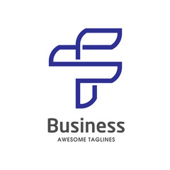 unique letter F creative logo template vector illustration, Logo for corporate identity of company of letter F
