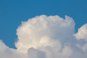 Naklejka na ściany i meble white clouds with blue sky background 