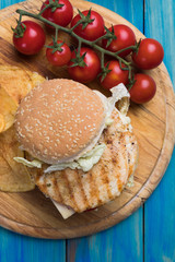 Grilled chicken sandwich