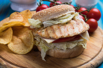 Grilled chicken sandwich