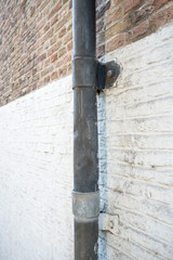 an rain drain from the roof