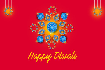 Diwali lamp design