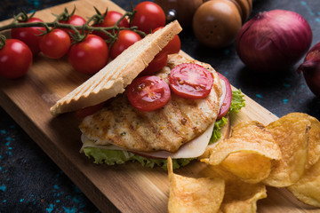 Grilled chicken sandwich