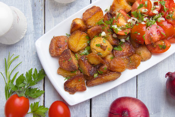 Home made roasted potato