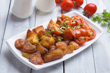 Home made roasted potato