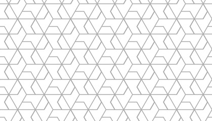 Fototapeta premium The geometric pattern with lines. Seamless vector background. White and grey texture. Graphic modern pattern. Simple lattice graphic design.