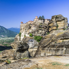 Mountain monastery on the cliffs