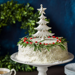 Cristmas Coconut Cake