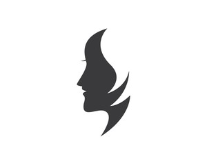 woman face silhouette character illustration