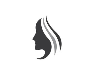 woman face silhouette character illustration