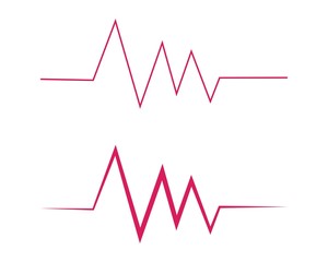 Art design health medical heartbeat pulse vector