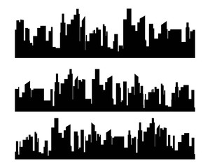 Fototapeta premium Modern City skyline . city silhouette. vector illustration