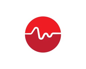 Art design health medical heartbeat pulse vector