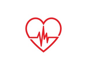 Art design health medical heartbeat pulse vector