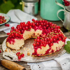 Red Currant Upside Down Bundt Cake