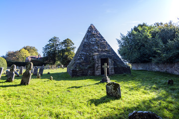 Pyramid tomb of Mad Jack Fuller (1811), Brightling Church, East Sussex, England